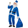 D√©guisement P√®re No√´l bleu homme  