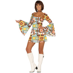 D√©guisement robe disco g√©om√©trique femme  