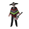 D√©guisement poncho squelette Dia de los muertos enfant  