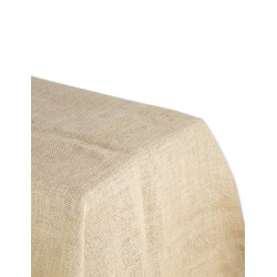 Nappe en jute rectangulaire 240 x 120 cm boh√®me et naturelle  