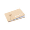 Livre d'or en jute 64 pages 16,5 x 24 cm mariage nature  