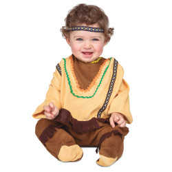 D√©guisement avec bandeau indien b√©b√©  