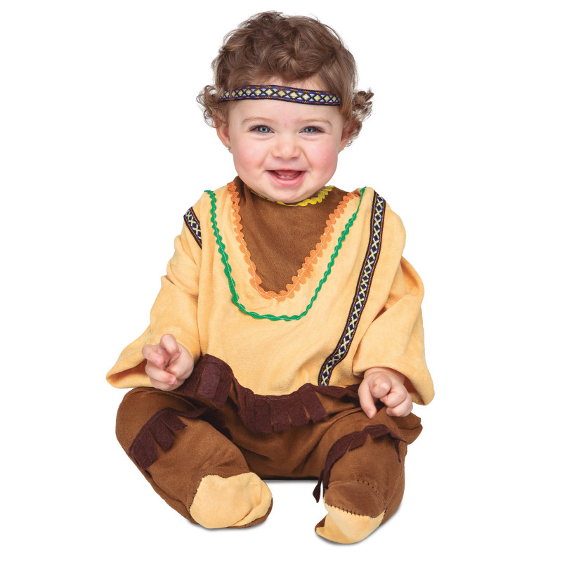 D√©guisement avec bandeau indien b√©b√©  