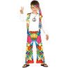 D√©guisement hippie √† grosses fleurs enfant  