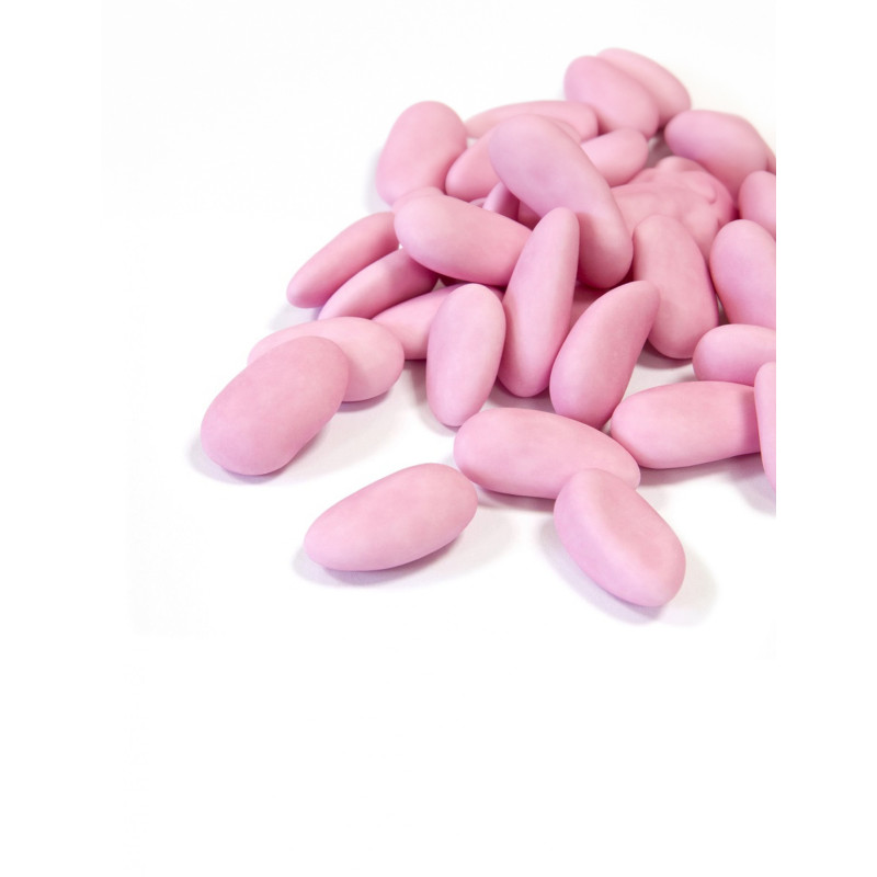 Drag√©es amandes couleur rose 500 gr pour communion  