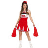 D√©guisement pompom girl rouge adolescente  