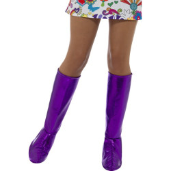 Couvre-bottes violettes femme  