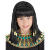 Perruque reine Egyptienne noire enfant  