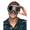 Lunettes de ski noires avec strass adulte  