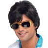 Perruque disco ann√©es 70 noire homme  
