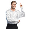 Chemise disco blanche homme  