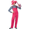 D√©guisement combinaison rose fluo adulte  