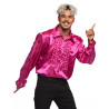 Chemise disco rose homme  