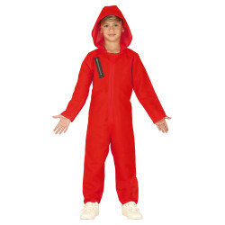 D√©guisement combinaison rouge voleur enfant  