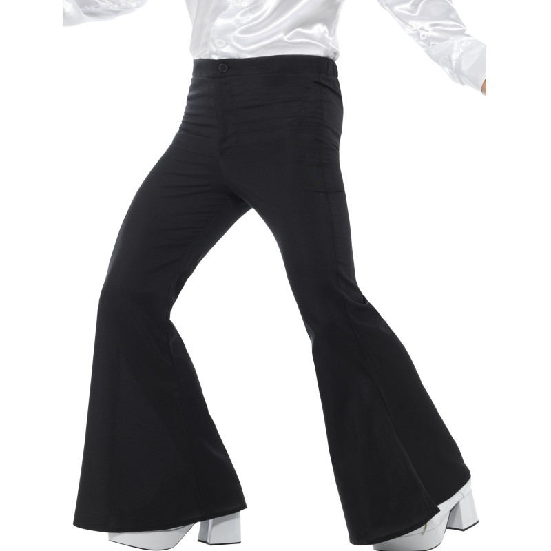 Pantalon disco noir homme  