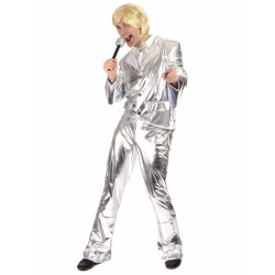 D√©guisement Disco Argent brillant Homme  