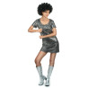 D√©guisement robe disco argent√©e femme  