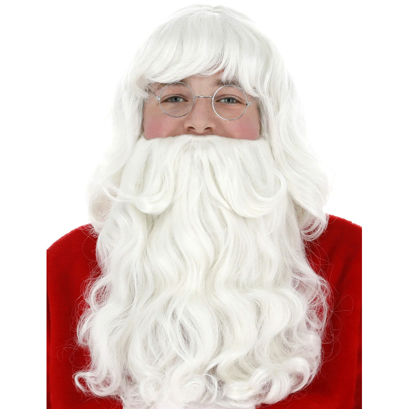 Barbe et perruque P√®re No√´l adulte  