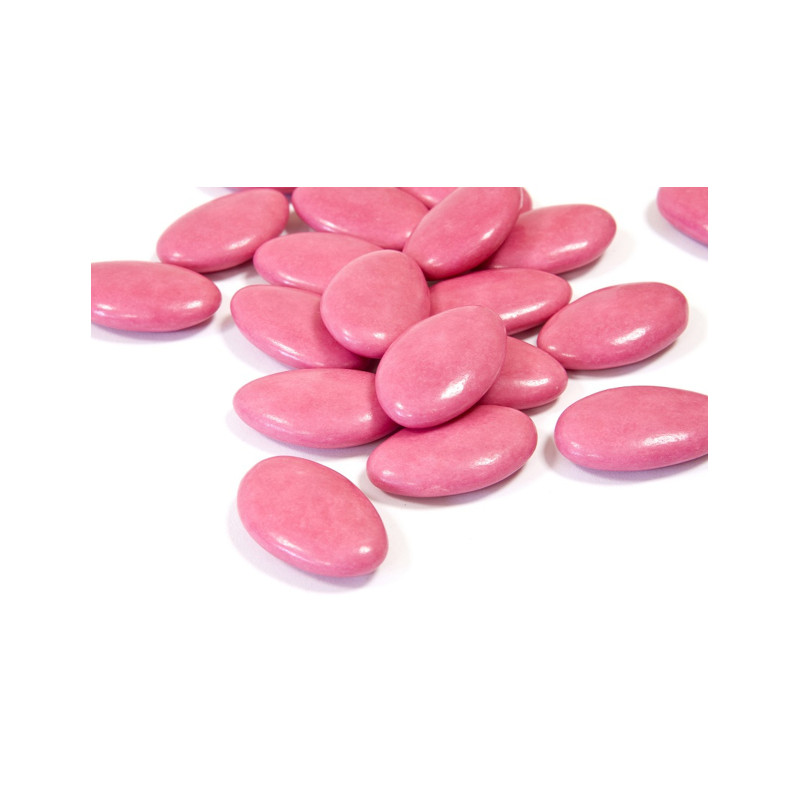 Drag√©es chocolat couleur fuchsia 500 gr pour communion  
