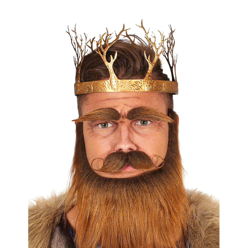 Couronne roi m√©di√©val or adulte  