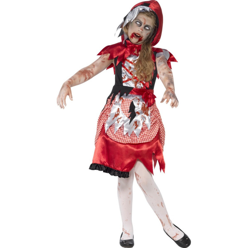 D√©guisement zombie chaperon rouge fille  