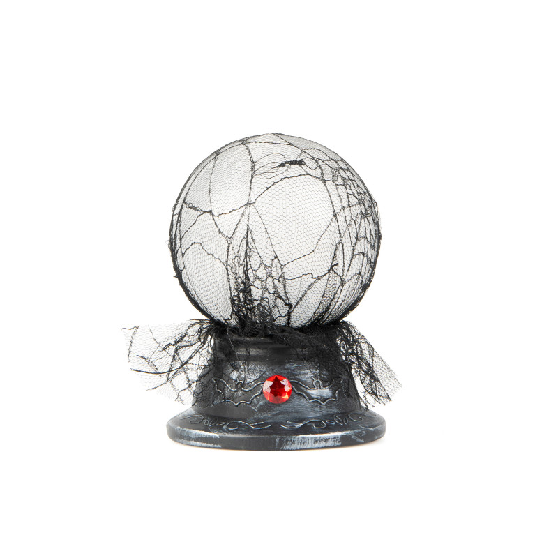 Boule de cristal lumineuse et sonore 19 x 13 cm  