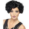 Perruque cabaret ondul√©e noire femme  