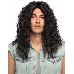 Perruque noir homme  