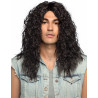 Perruque noir homme  