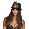 Chapeau haut de forme vaudou noir adulte  