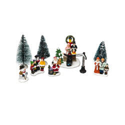 Village de no√´l santons chorale du p√®re no√´l  