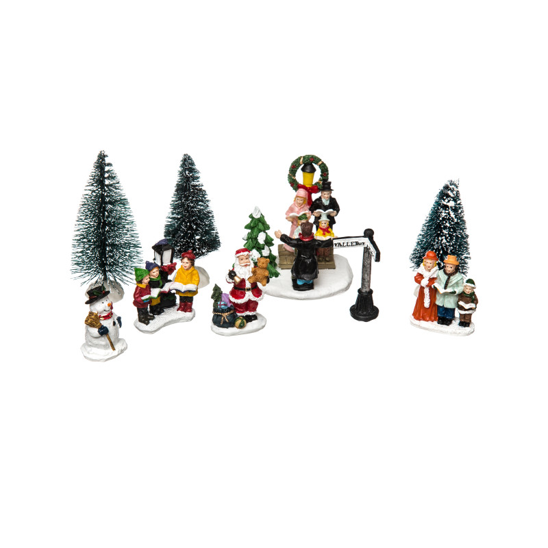 Village de no√´l santons chorale du p√®re no√´l  