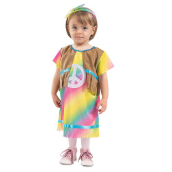 D√©guisement robe petite hippie b√©b√©  