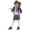 D√©guisement √©coliere zombie bleue fille  