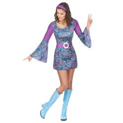 D√©guisement hippie psychedelique femme  