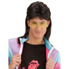 Perruque mulet chatain avec lunettes adulte  
