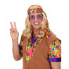 Perruque blonde hippie adulte  