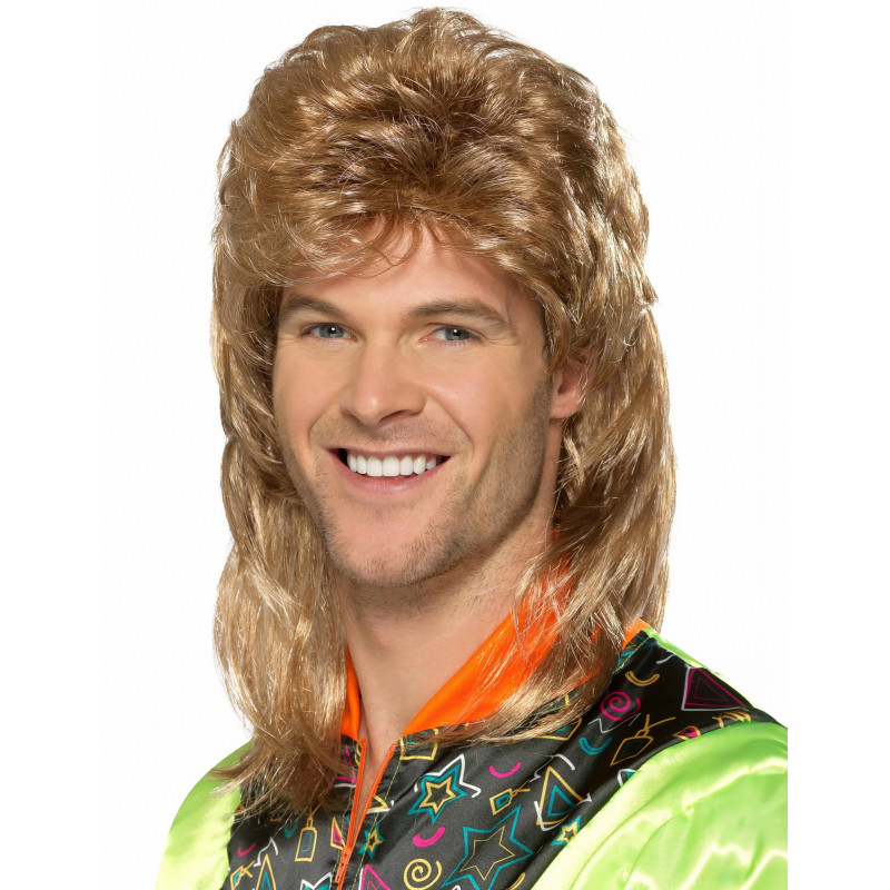 Perruque mulet blonde m√©ch√©e homme  