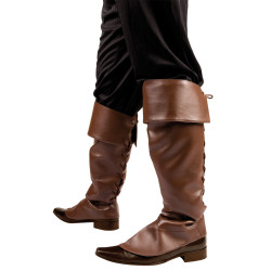 Sur-bottes marrons adulte  