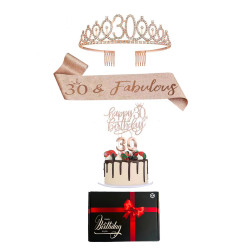 Pack d'accessoires anniversaire 30 ans  