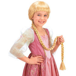 Perruque longue natte fille  