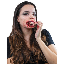 Fausses dents pointues ensanglant√©s adulte  