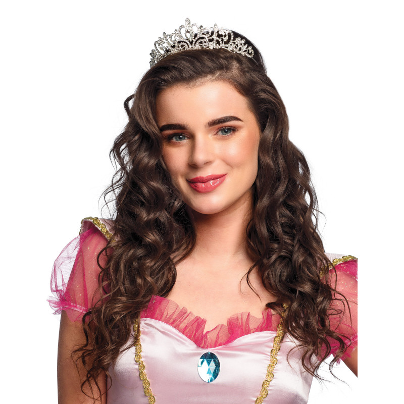 Tiare princesse m√©tallique √† strass femme  