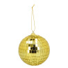 6 Boules disco dor√©es 8 cm  