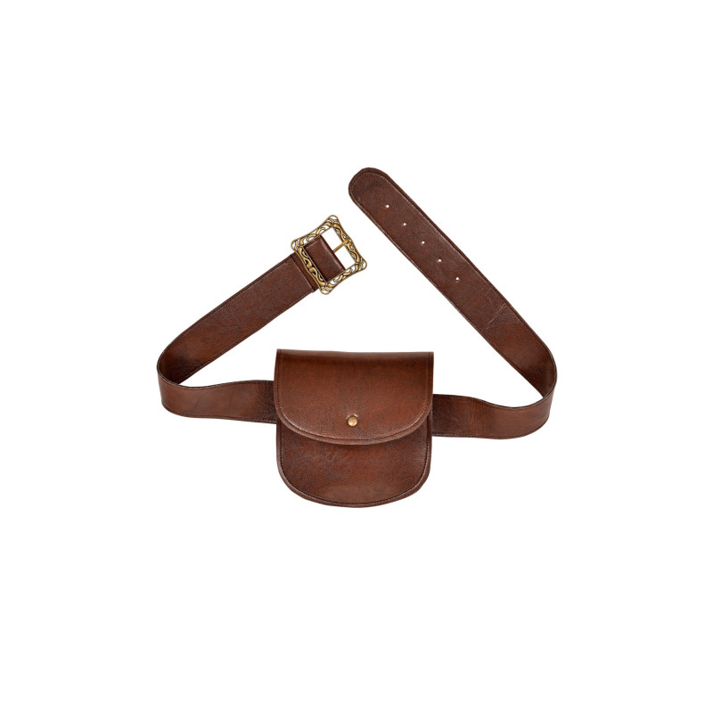 Besace faux cuir marron  