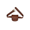 Besace faux cuir marron  