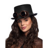 Chapeau avec lunettes adulte Steampunk  
