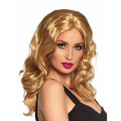 Perruque longue blonde  