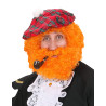 Perruque √©cossais orange homme  