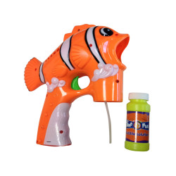 Pistolet √† bulles en plastique poisson clown  